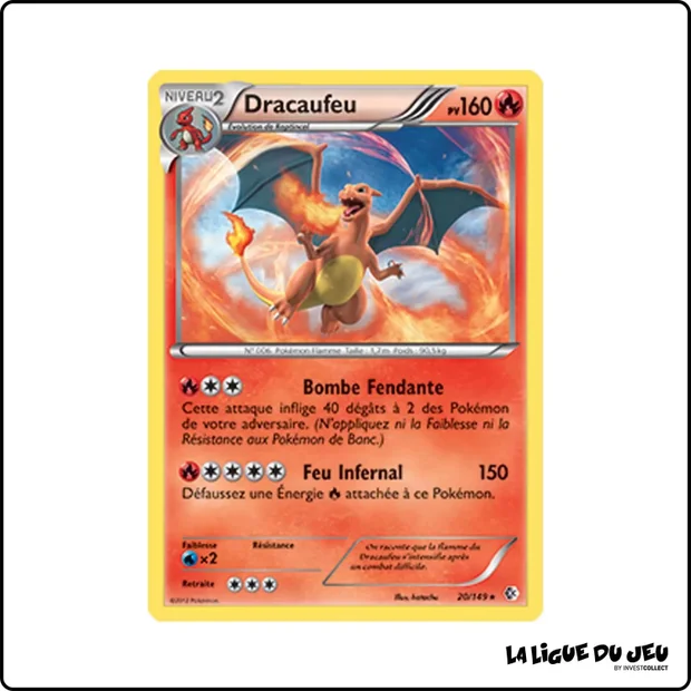 Holo - Pokemon - Frontières Franchies - Dracaufeu 20/149