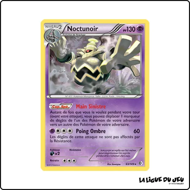 Holo - Pokemon - Frontières Franchies - Noctunoir 63/149