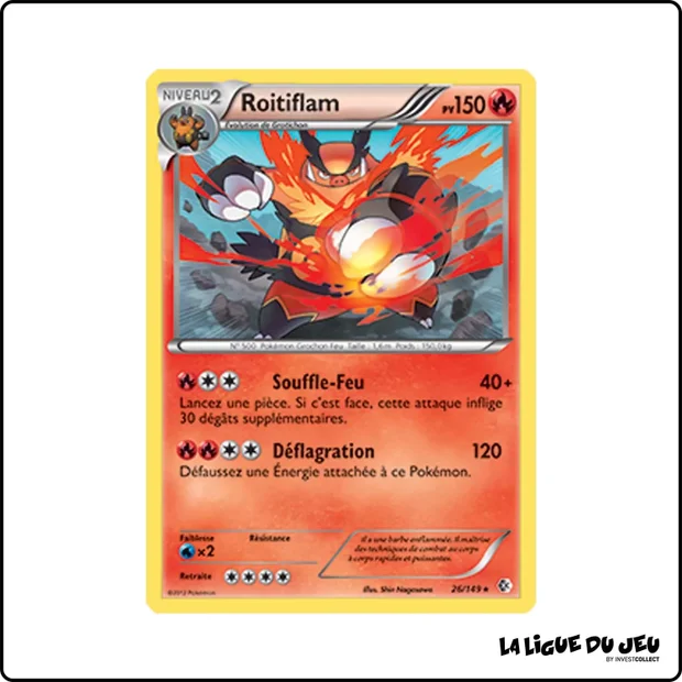 Holo - Pokemon - Frontières Franchies - Roitiflam 26/149