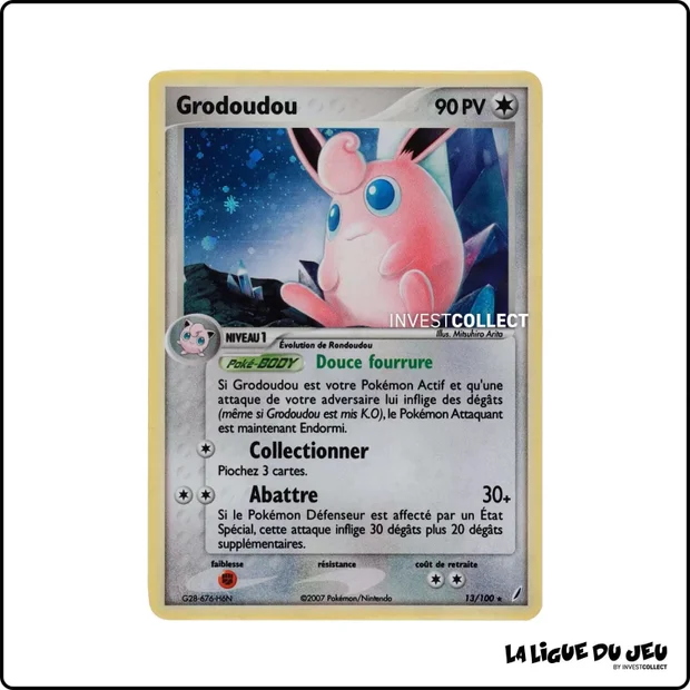 Holo - Pokemon - Gardiens de Cristal - Grodoudou 13/100