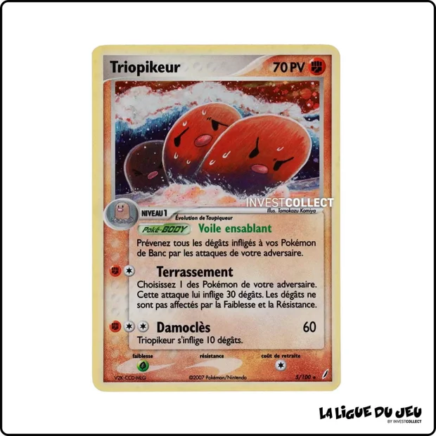 Holo - Pokemon - Gardiens de Cristal - Triopikeur 5/100