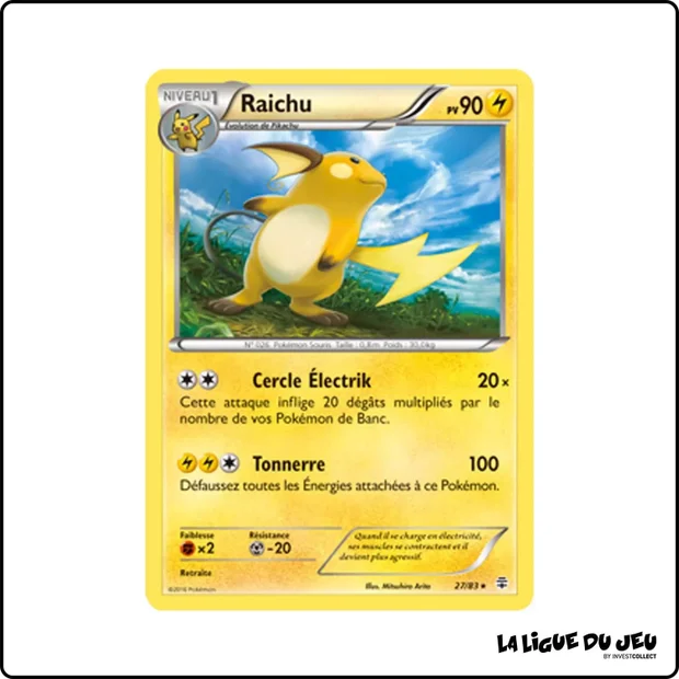 Holo - Pokemon - Générations - Raichu 27/83
