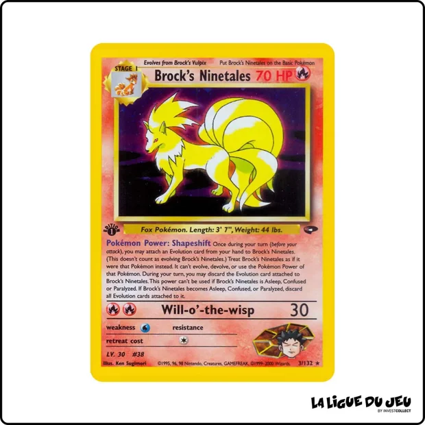 Holo - Pokemon - Gym Challenge - Brock's Ninetales 3/132