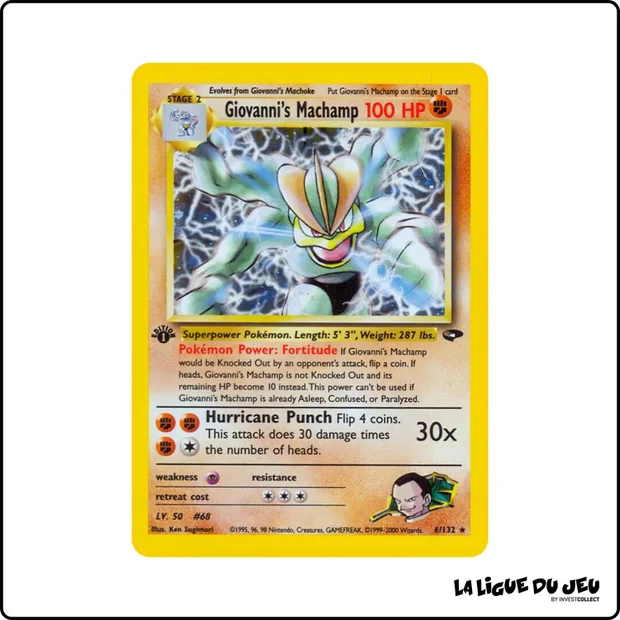 Holo - Pokemon - Gym Challenge - Giovanni's Machamp 6/132