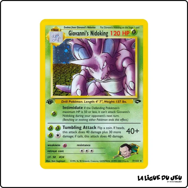 Holo - Pokemon - Gym Challenge - Giovanni's Nidoking 7/132