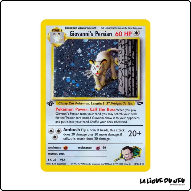 Holo - Pokemon - Gym Challenge - Giovanni's Persian 8/132
