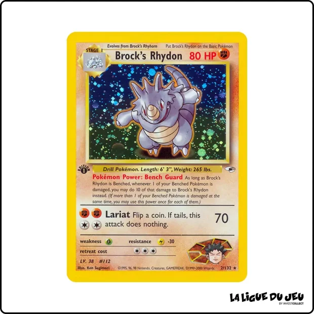 Holo - Pokemon - Gym Heroes - Brock's Rhydon 2/132