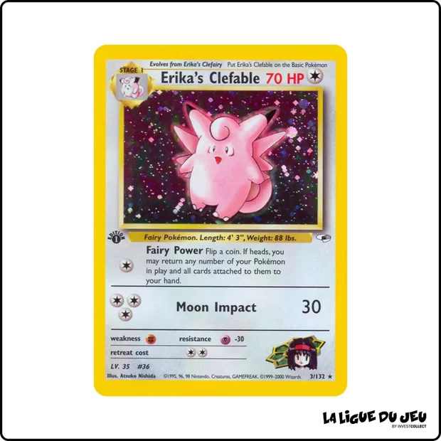 Holo - Pokemon - Gym Heroes - Erika's Clefable 3/132