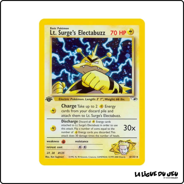Holo - Pokemon - Gym Heroes - Lt. Surge's Electabuzz 6/132