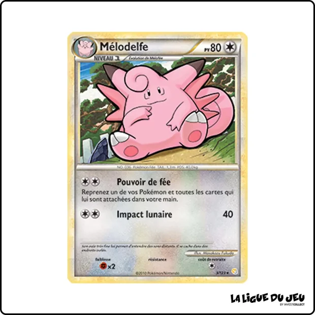 Holo - Pokemon - HeartGold SoulSilver de Base - Mélodelfe 3/123