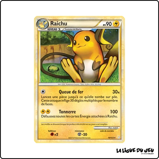 Holo - Pokemon - HeartGold SoulSilver de Base - Raichu 10/123