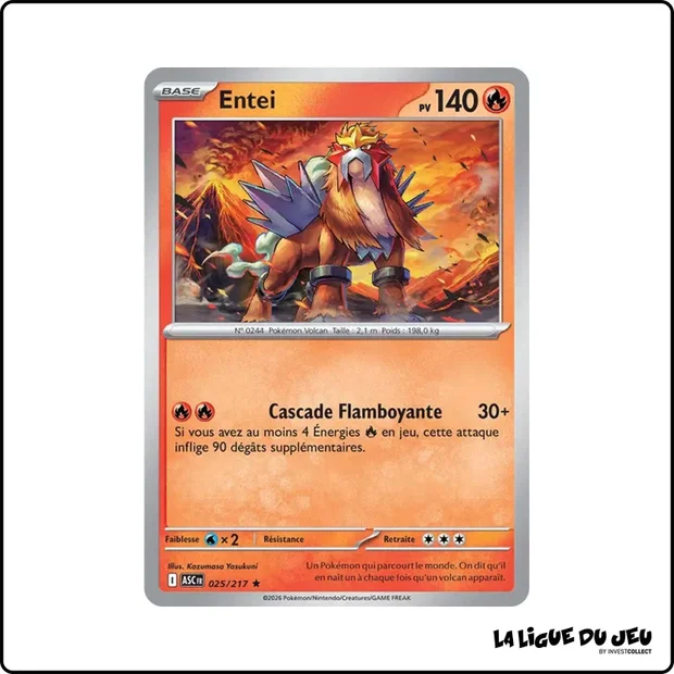 Holo - Pokemon - Héros Transcendants - Entei 25/217
