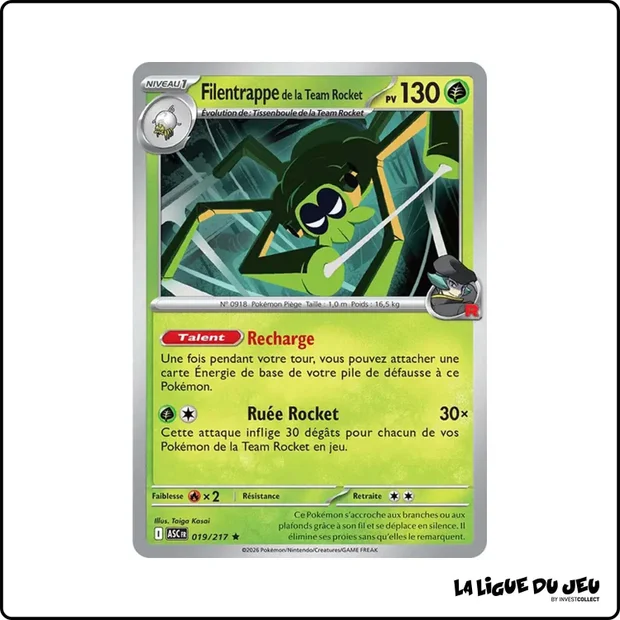 Holo - Pokemon - Héros Transcendants - Filentrappe de la Team Rocket 19/217