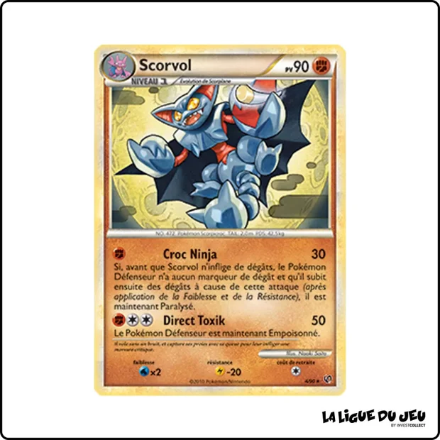 Holo - Pokemon - Indomptable - Scorvol 4/90