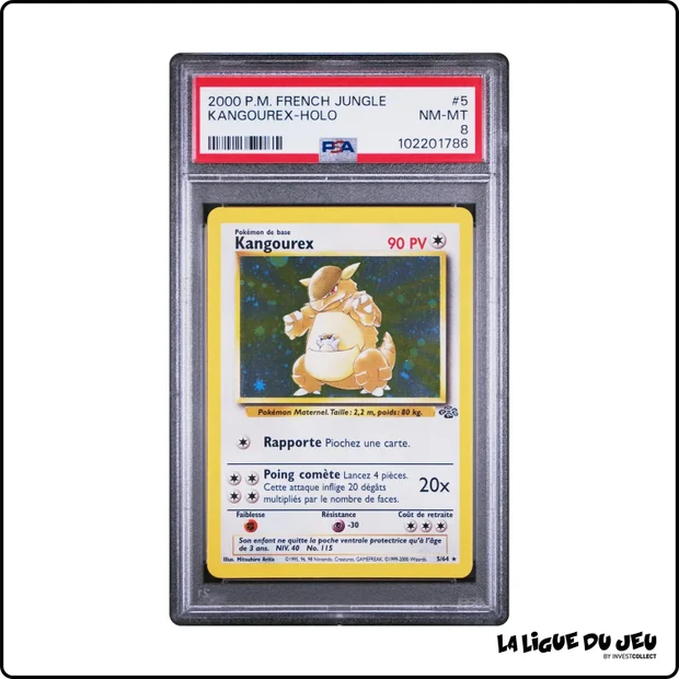 Holo - Pokemon - Jungle - Kangourex - 5/64 - Unlimited - PSA 8 - Français