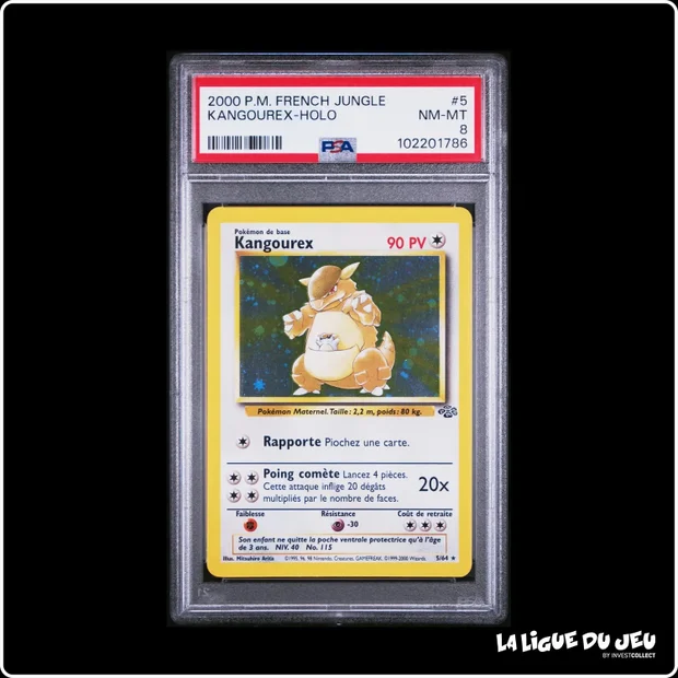 Holo - Pokemon - Jungle - Kangourex - 5/64 - Unlimited - PSA 8 - Français