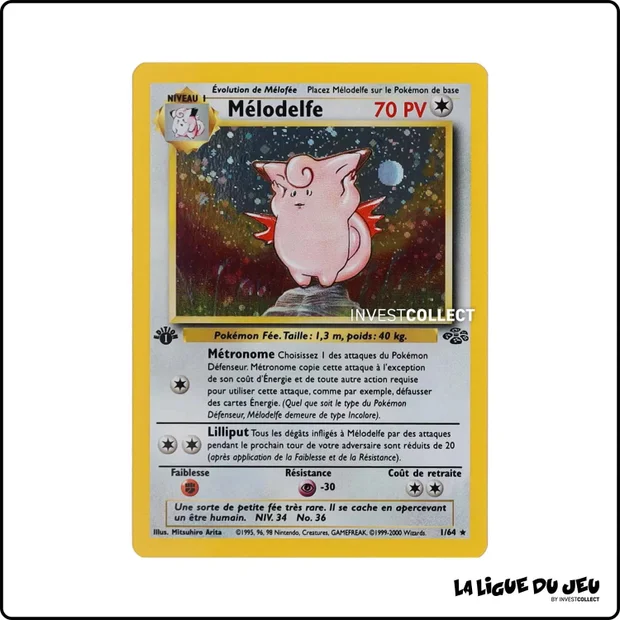 Holo - Pokemon - Jungle - Mélodelfe 1/64
