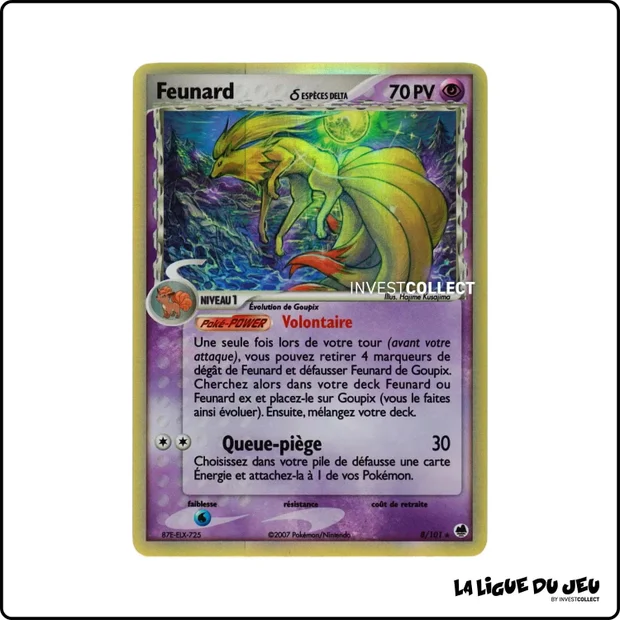 Holo - Pokemon - Île des Dragons - Feunard 8/101
