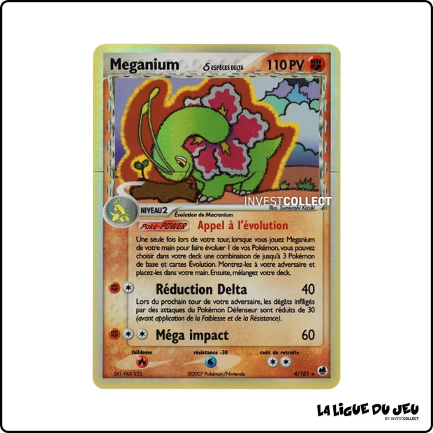 Holo - Pokemon - Île des Dragons - Meganium 4/101