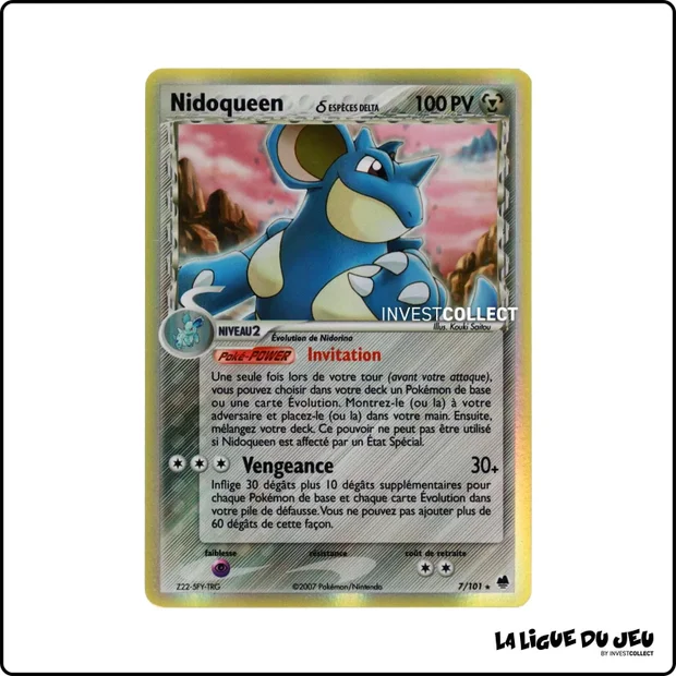 Holo - Pokemon - Île des Dragons - Nidoqueen 7/101