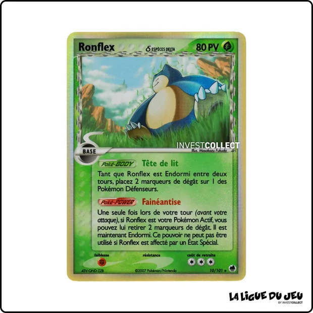 Holo - Pokemon - Île des Dragons - Ronflex 10/101
