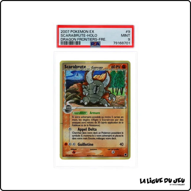 Holo - Pokemon - Île des Dragons - Scarabrute - 9/101 - PSA 9 - Français
