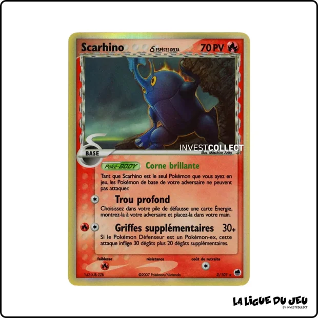 Holo - Pokemon - Île des Dragons - Scarhino 3/101