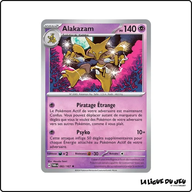 Holo - Pokemon - Mascarade Crépusculaire - Alakazam 82/167