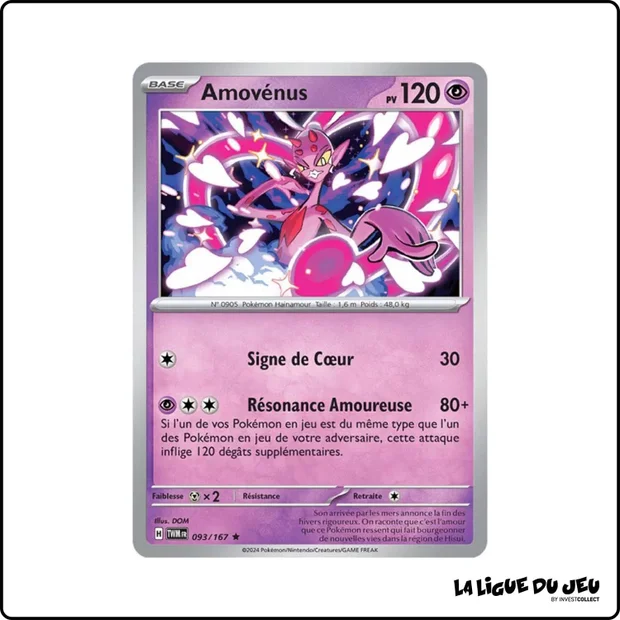 Holo - Pokemon - Mascarade Crépusculaire - Amovénus 93/167