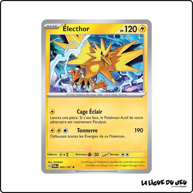 Holo - Pokemon - Mascarade Crépusculaire - Électhor 65/167
