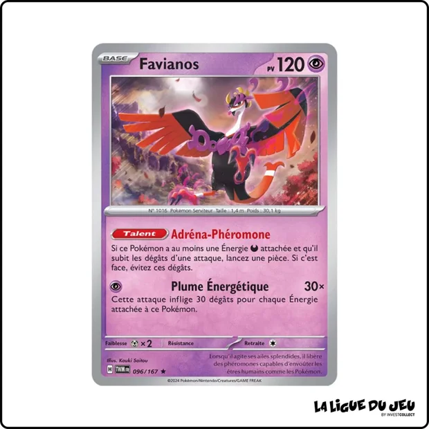 Holo - Pokemon - Mascarade Crépusculaire - Favianos 96/167