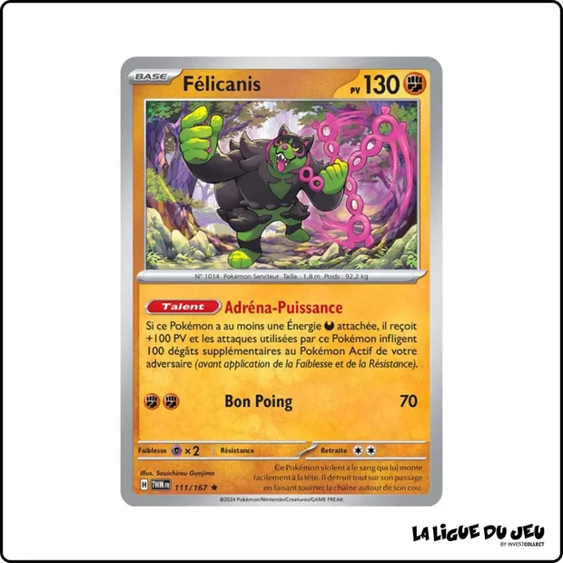 Holo - Pokemon - Mascarade Crépusculaire - Félicanis 111/167