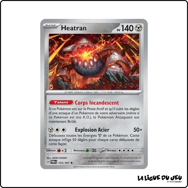 Holo - Pokemon - Mascarade Crépusculaire - Heatran 123/167