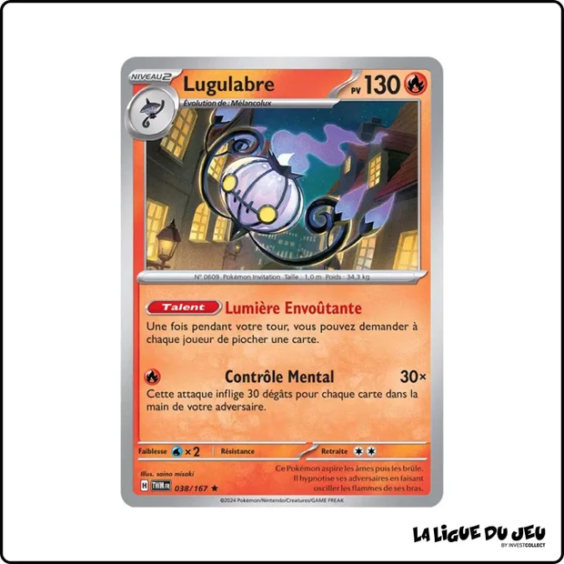 Holo - Pokemon - Mascarade Crépusculaire - Lugulabre 38/167