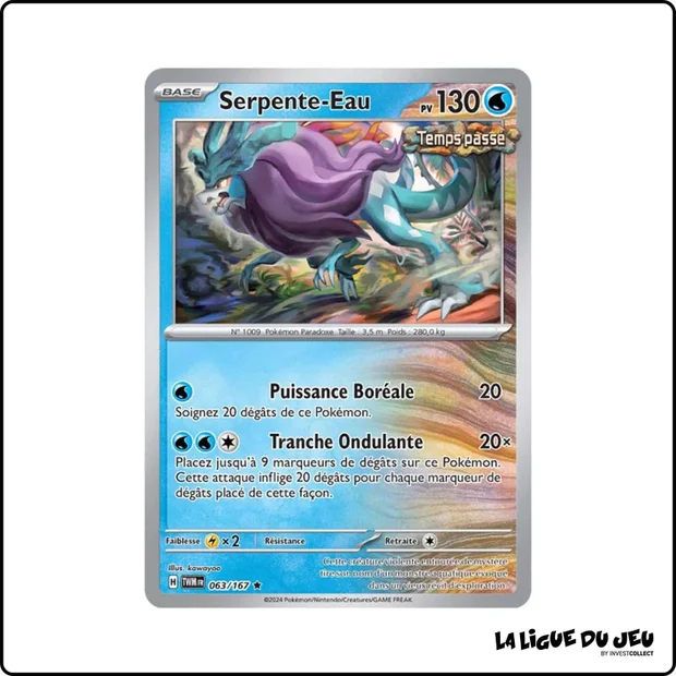 Holo - Pokemon - Mascarade Crépusculaire - Serpente-Eau 63/167