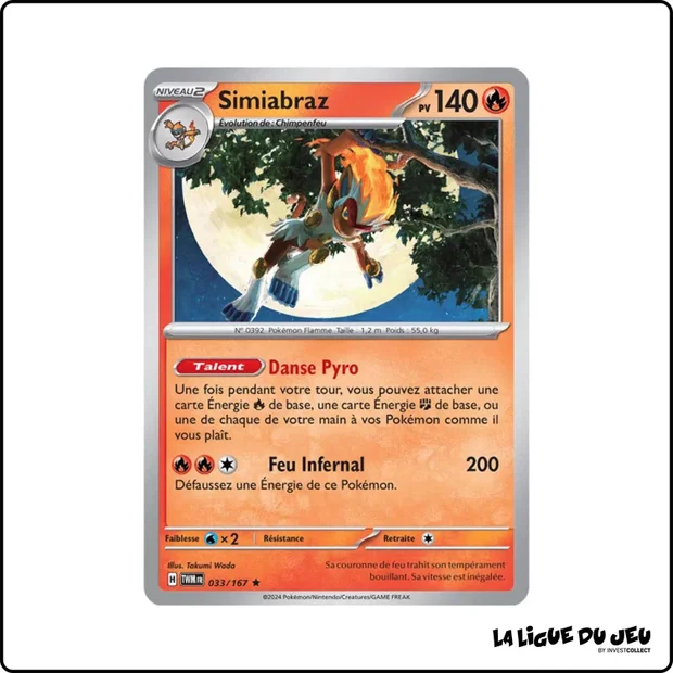 Holo - Pokemon - Mascarade Crépusculaire - Simiabraz 33/167