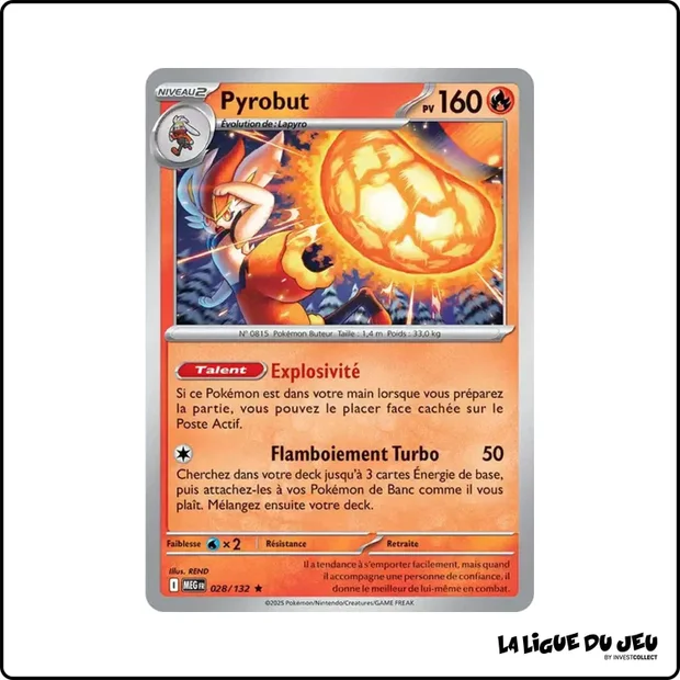 Holo - Pokemon - Méga Évolution de Base - Pyrobut 28/132