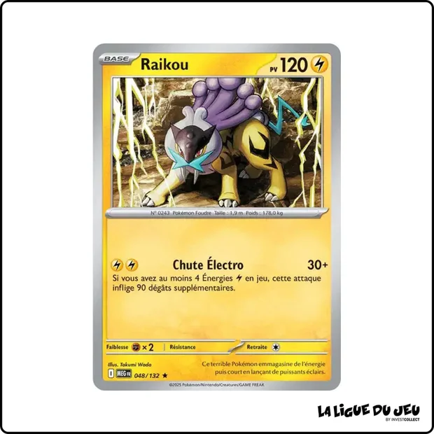 Holo - Pokemon - Méga Évolution de Base - Raikou 48/132