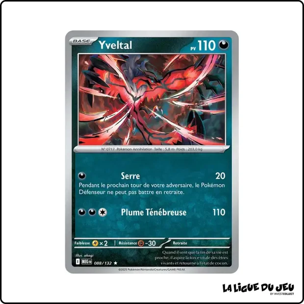 Holo - Pokemon - Méga Évolution de Base - Yveltal 88/132