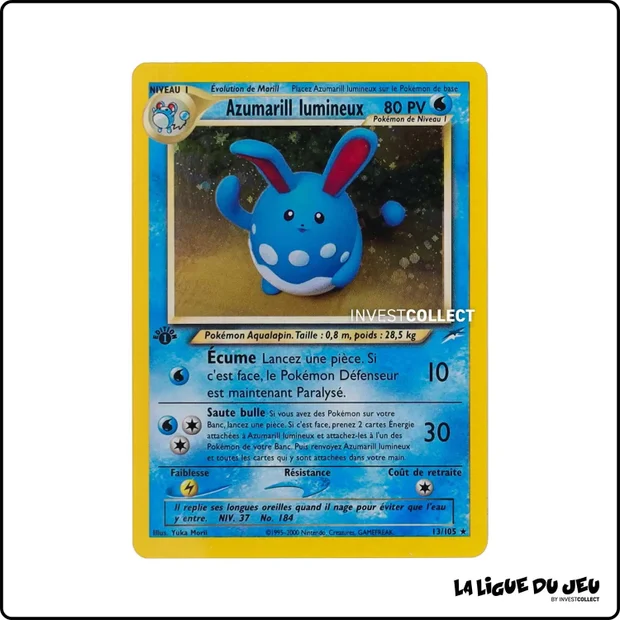 Holo - Pokemon - Neo Destiny - Azumarill lumineux 13/105