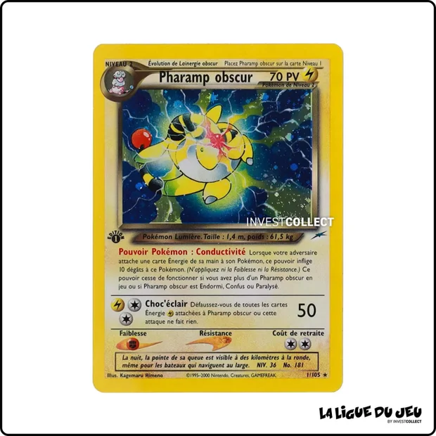 Holo - Pokemon - Neo Destiny - Pharamp obscur 1/105