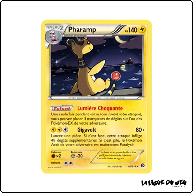 Holo - Pokemon - Offensive Vapeur - Pharamp 40/116