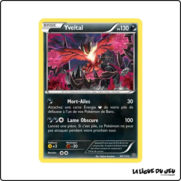 Holo - Pokemon - Offensive Vapeur - Yveltal 65/116