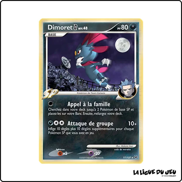 Holo - Pokemon - Platine de Base - Dimoret G 17/127