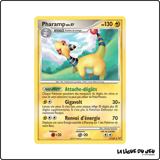 Holo - Pokemon - Platine de Base - Pharamp 1/127