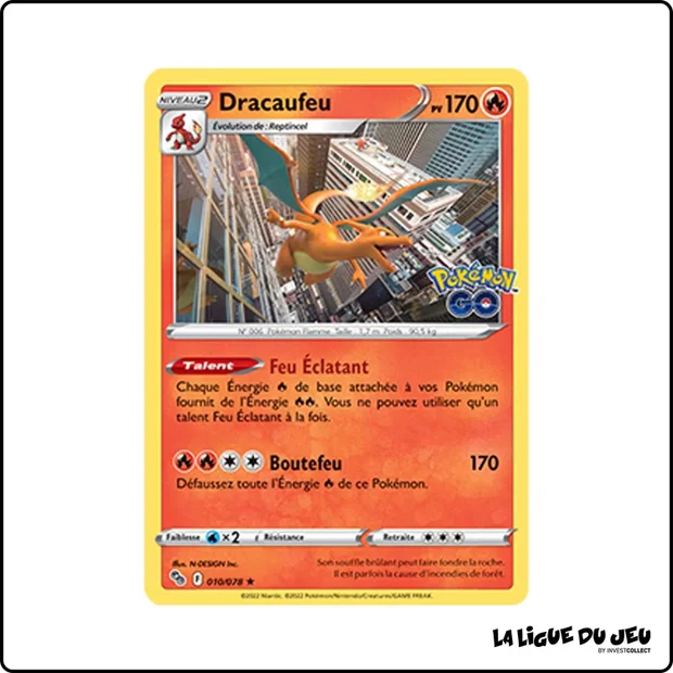 Holo - Pokemon - Pokemon GO - Dracaufeu 10/78