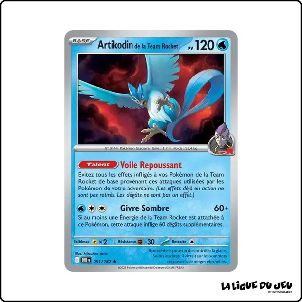 Holo - Pokemon - Rivalités Destinées - Artikodin de la Team Rocket 51/182