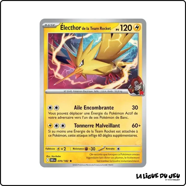 Holo - Pokemon - Rivalités Destinées - Électhor de la Team Rocket 70/182