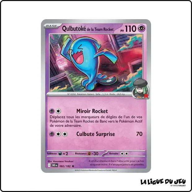 Holo - Pokemon - Rivalités Destinées - Qulbutoké de la Team Rocket 82/182