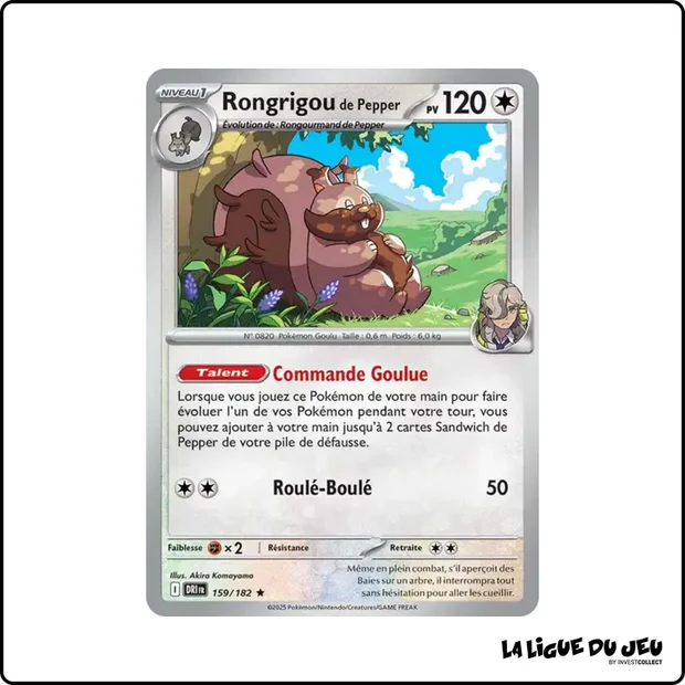 Holo - Pokemon - Rivalités Destinées - Rongrigou de Pepper 159/182